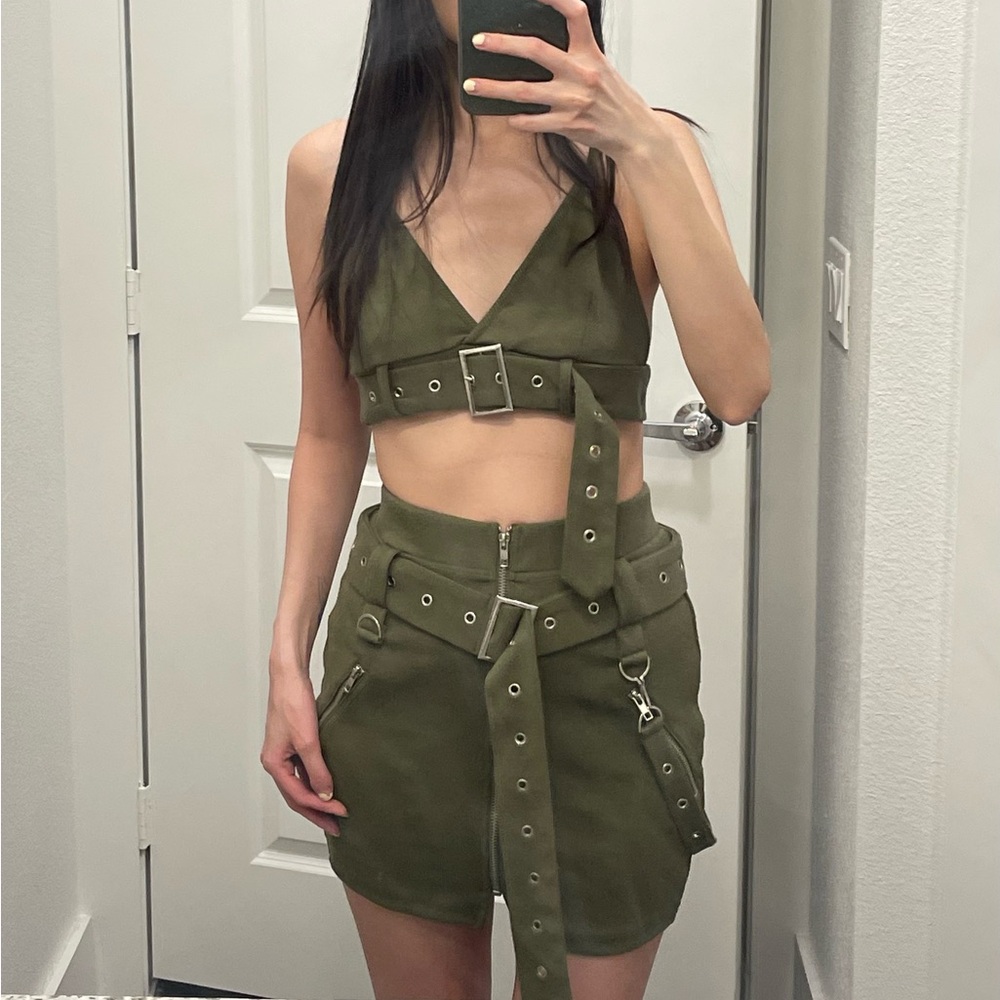 DollsKill Cargo Skirt Set